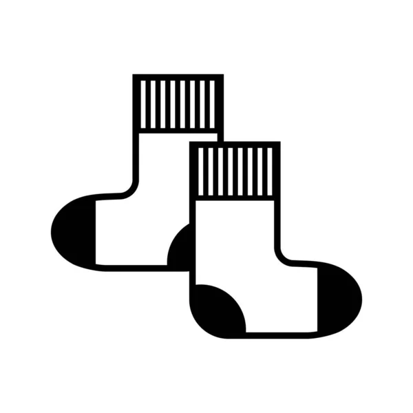 Chaussettes icône vectorielle sur fond blanc — Image vectorielle