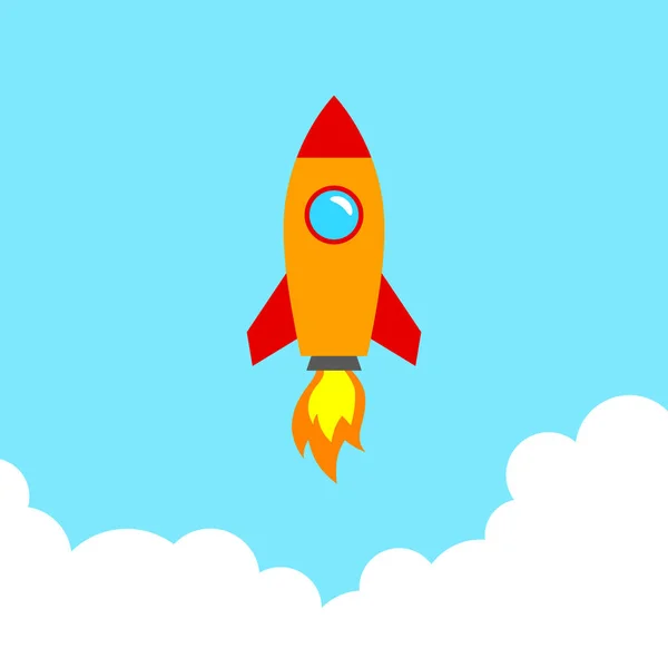 Rocket vector icon — Stock Vector