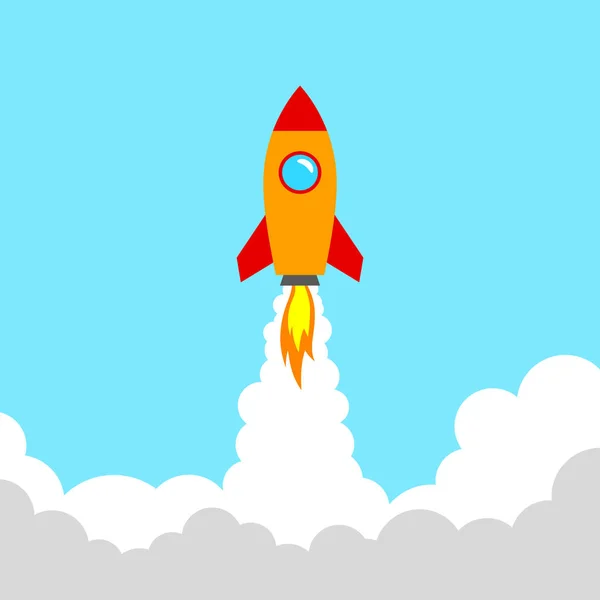 Rocket vector icon — Stock Vector