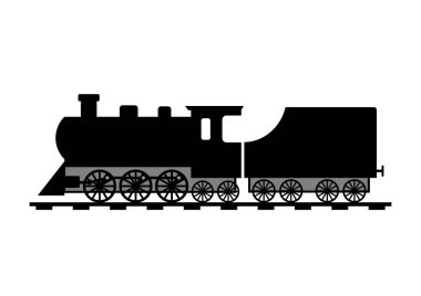 Tren vektör simgesi beyaz arka plan üzerinde