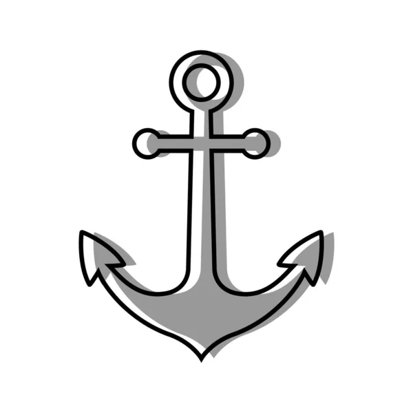 Anchor icon, vector illustration — Stock Vector