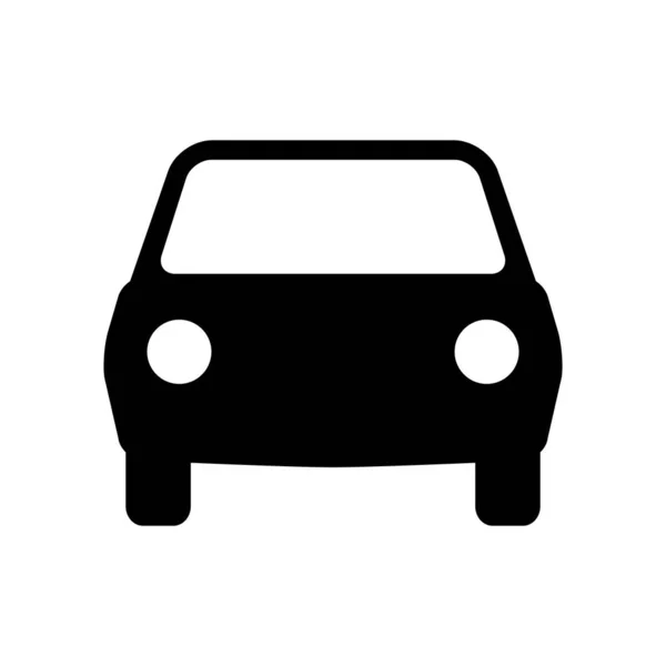 Icona Vettoriale Auto Nera Oggetto Isolato Sfondo Bianco — Vettoriale Stock