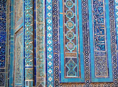 Samarkand: Şah ben zinda Türbesi süsleme