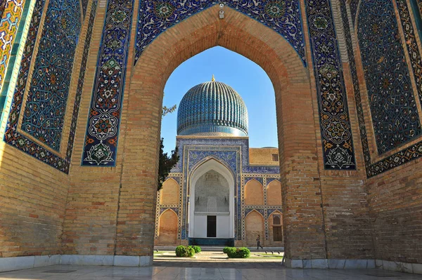 Samarcanda: architettura del mausoleo di Gur Emir — Foto Stock