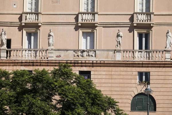 Cagliari Sardynia Włochy Września 2019 Fasada Pałacu Boylowego Zbudowana Stylu — Zdjęcie stockowe