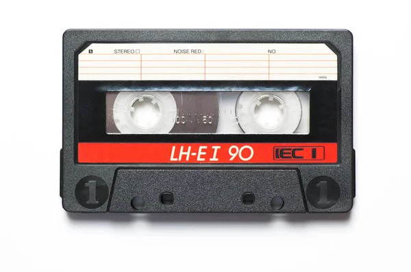 Vintage audio cassette isolated on white — Stock Photo, Image