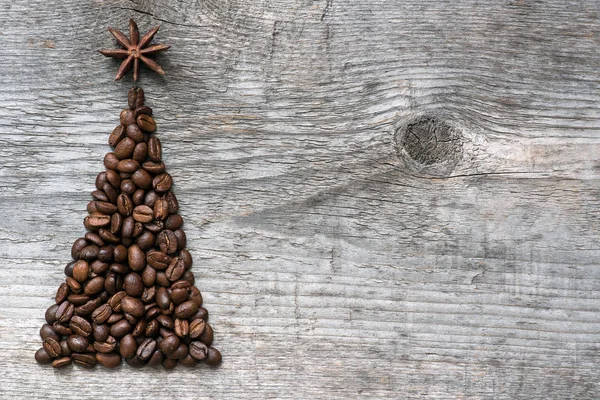 Рождественские открытки из кофе — стоковое фото