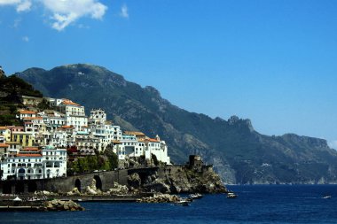 Şaşırtıcı Amalfi panoramik Amalfi Coast - İtalya
