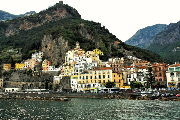 Ancient Village Landscape Amalfi Cost Italy — Stock Photo, Image