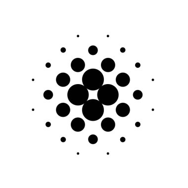 Siyah Nokta YarıTonlama Vektörü. Beyaz arka planda izole edilmiş. Vektör illüstrasyonu.