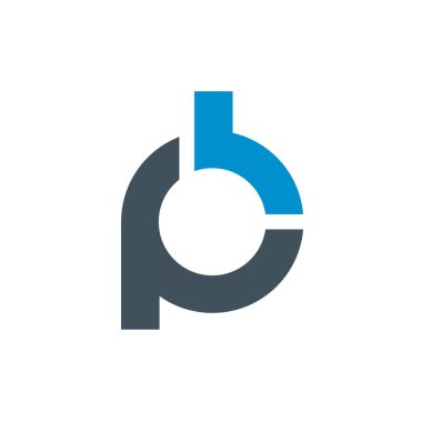 P ve B harflerinin stilize edilmiş logosu. Temiz ve basit bir logo şablonu, yaratıcı bir şirket, stüdyo, takım vs. için uygun. % 100 vektör şekillerinden yapılmış, kalitenizi kaybetmeden yeniden boyutlandırabilirsiniz.