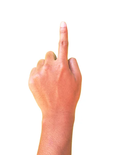 Símbolo Gesto Mão Número — Fotografia de Stock
