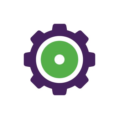 Güzel Vites Simgesi veya Logosu, Vektör İllüstrasyonu