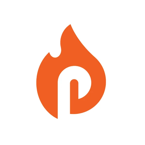 Burned Letter Symbols Alphabet Combined Fire Vector Illustration Design — 스톡 벡터