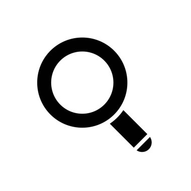 Sevimli Büyüteç Simgesi, Vektör İllüstrasyon Tasarımı