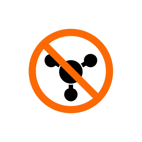 Symbol Piasty Lub Połączenia Połączeniu Zakazanym Znakiem Ilustracja Wektora — Wektor stockowy