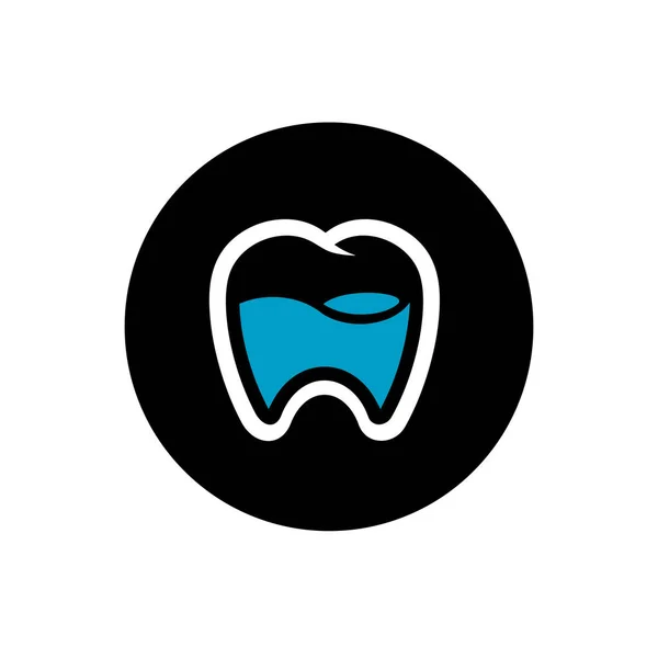 Zahnlogo Design Dental Ikone Vektorillustration — Stockvektor