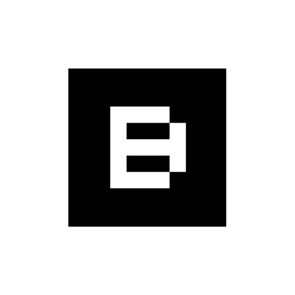 Buchstabe Logo Icon Design Stil Der Flachen Vektorillustration — Stockvektor