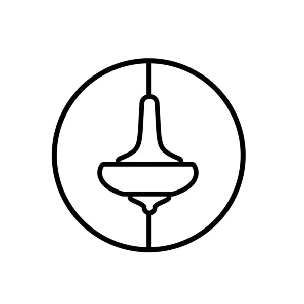 圆锥旋转图标设计 独立于白色背景 — 图库矢量图片