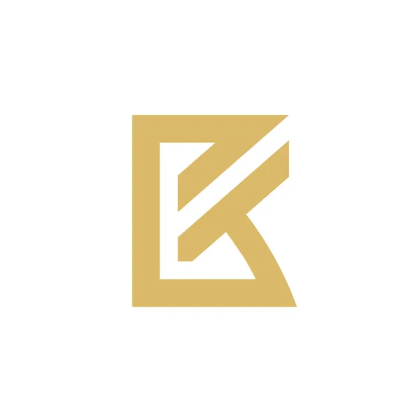 Minimalis Dan Kreatif Huruf Desain Logo Emas Dan Putih Vektor - Stok Vektor