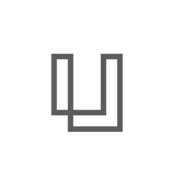 Lettera Iniziale Logo Concept Thin Line Art Style Logo Inspiration — Vettoriale Stock