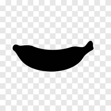 Banana Fruit Silhouette, Simple Illustration - Vector vector