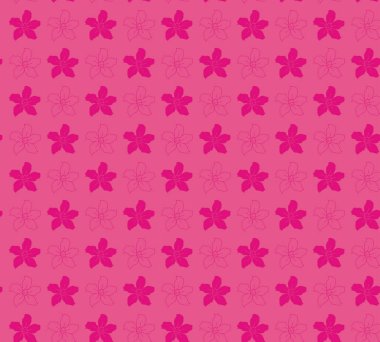 Soyut Çiçek Deseni, Pembe Adenyum Çiçek Arkaplanı - Vektör