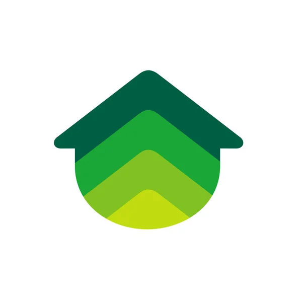Inicio Logo Icono Logotipo Inmobiliario Concepto Diseño Degradado Colorido Ilustración — Archivo Imágenes Vectoriales