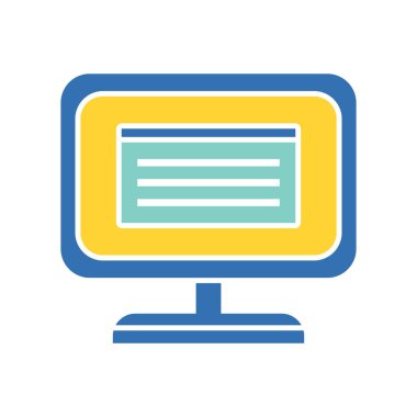 Bilgisayar Ekran Simgesi, Çokluortam Sembolü, Düz Tasarım Biçimi - Vektör