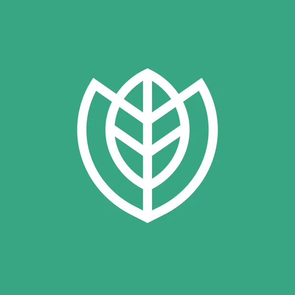 Современный Дизайн Сельскохозяйственных Технологий Эко Логотип Лист Символом Щита Вектор — стоковый вектор