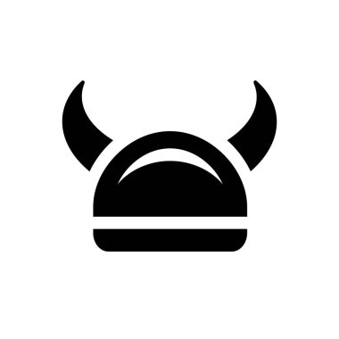 Viking savaşçısı zırh başlığı tasarımı - Vektör