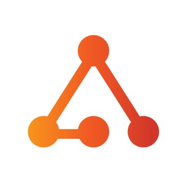 İlk harf A logo tasarım şablonu, teknoloji konsepti çizimi - Vektör