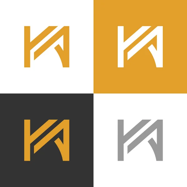 Anfangsbuchstabe Logo Vorlage Markendesign Von Luxusunternehmen Vector — Stockvektor
