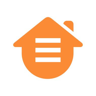 Ev dokümanı logo şablonu, ev listesi simgesi tasarımı, ev ödevi sembolü - Vektör