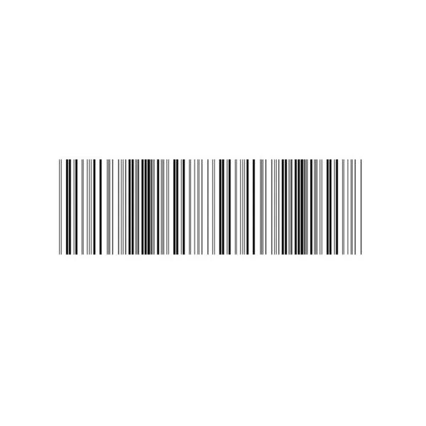 Vector Realistische Barcode Ontwerp Witte Achtergrond — Stockvector