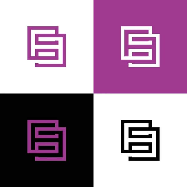 Abstrakte Zahl Logo Design Vorlagen Elemente Zahl Neun Abbildung Einfache — Stockvektor