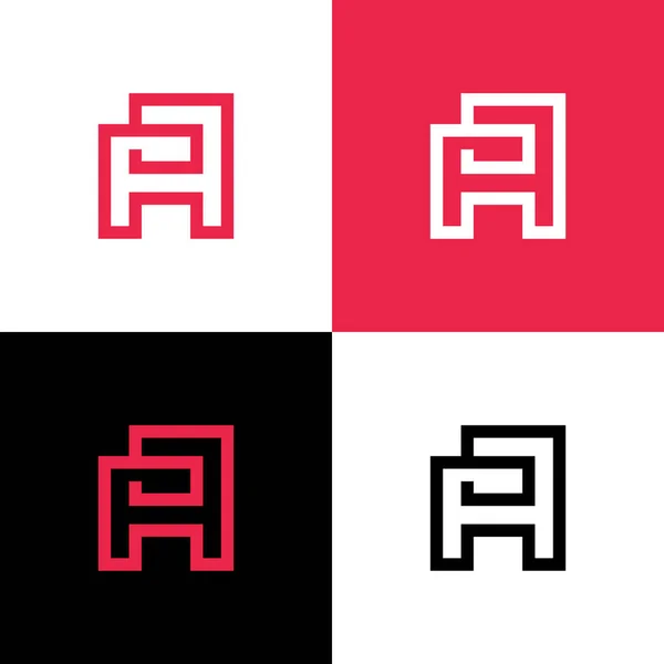 Anfangsbuchstabe Logo Design Template Elemente Abstrakte Lineare Stilvektorillustration — Stockvektor