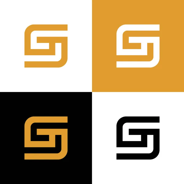 Anfangsbuchstabe Logo Design Vorlagen Elemente Vektorillustration — Stockvektor