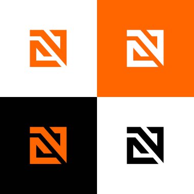 İlk CV VC CN logo tasarımı şablon elemanları, vektör illüstrasyon tasarımı