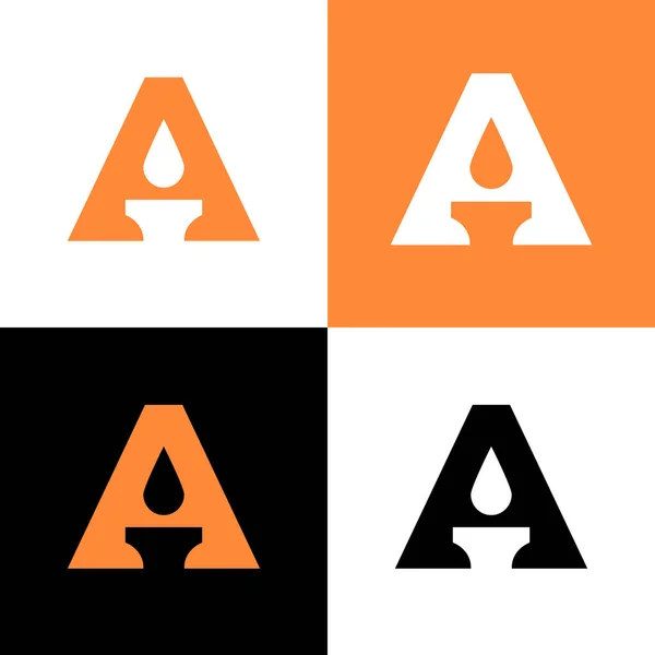 Buchstabe Und Kerze Logo Design Vorlagen Elemente Brennende Kerze Symbolvektorillustration — Stockvektor