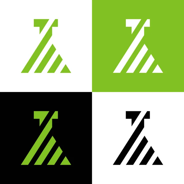 Abstrakte Laborausstattung Logo Vorlage Icon Design Des Wissenschaftslabors Vector — Stockvektor