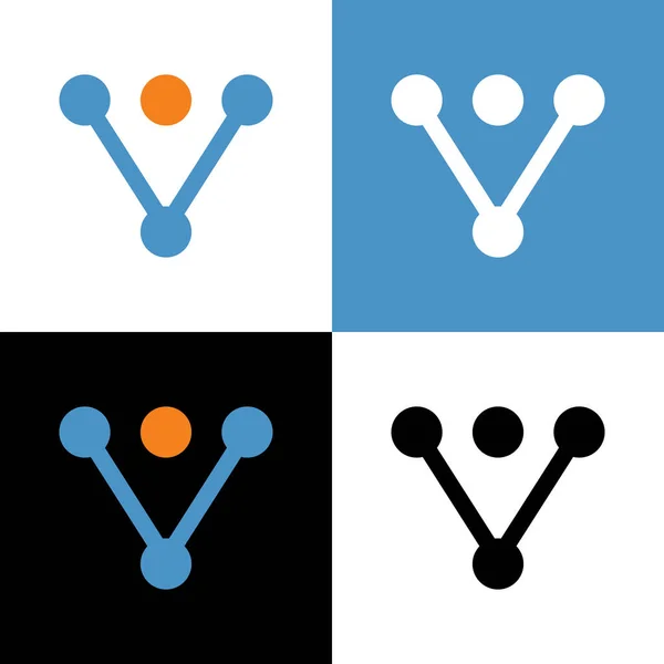 Letra Logotipo Tecnologia Design Ícone Logomark Moderno Vector — Vetor de Stock