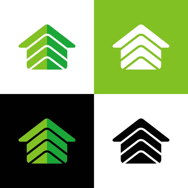 Abstract Home Logo Design Template Elements Ícone Vetor Casa — Vetor de Stock