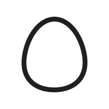 Hayvan yumurtası ikonu tasarımı, çizgi sanatı illüstrasyonu