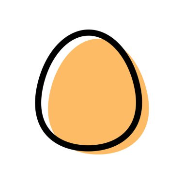 Soyut yumurta logosu tasarım şablon elementleri - Vektör