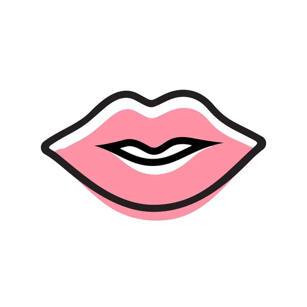 Σχέδιο Εικονιδίων Λογότυπου Lips Σύμβολο Στόματος Διάνυσμα — Διανυσματικό Αρχείο