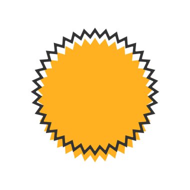 Soyut yıldız patlaması sınır çizimi - Vektör