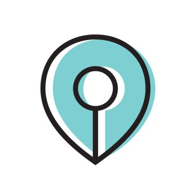 Yazar logosu şablonu, dolmakalem ucu simgesi tasarımı, metin yazarı veya gazeteci sembolü illüstrasyonu