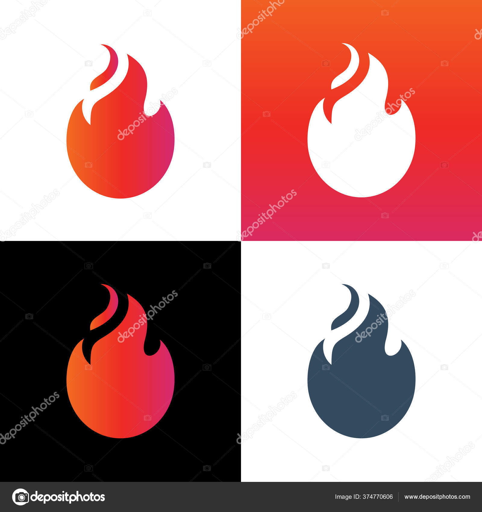 Vetores de Ícone De Fogo Chama Logo Modelo De Design Do Logotipo Chama Fogo  Vector e mais imagens de Abstrato - iStock