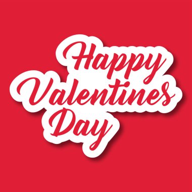 Sevgililer günü metin mutlu Sevgililer görüntü vektör